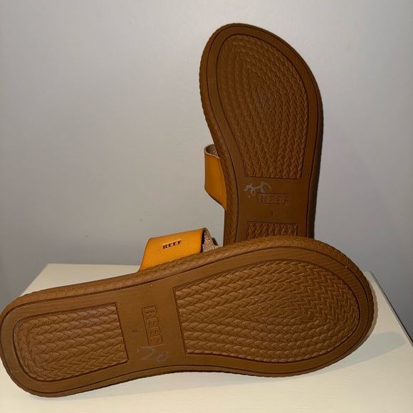 Reef Brown and Orange Sandals - Picture 2 of 4